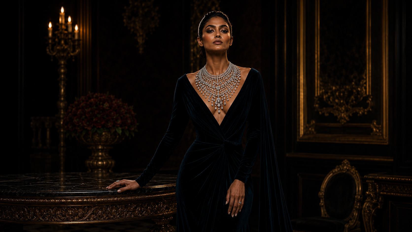 Maharani Cascade Necklace